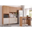 Ver imagem 7 de Balcão de Cozinha Modulado C/ Tampo Celeste C/ 2 Portas e 2 Gavetas 120cm Cinamomo/titanium - Mgm