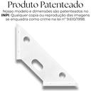 Ver mais imagens de Kit 2 Suportes de Prateleira 22cm Trapézio com Furos Aço Reforçado Design Moderno