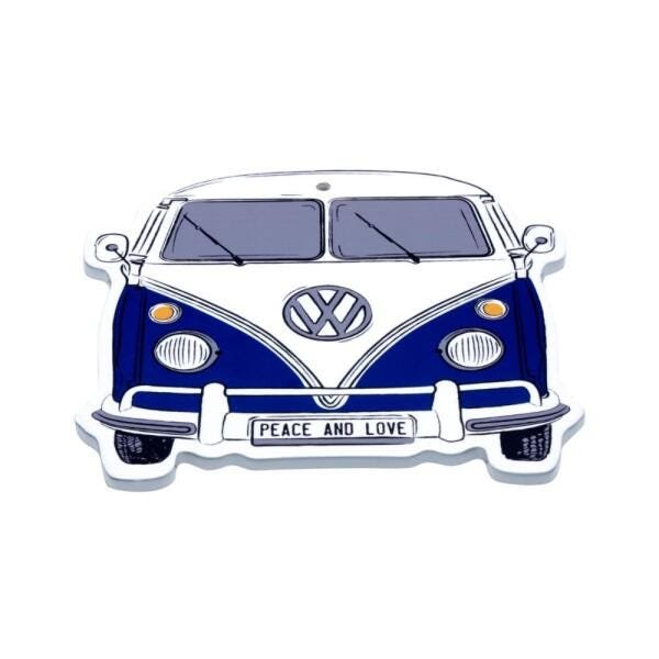 SUPORTE PANELA CORTICA/CERAMICA VW KOMBI AZUL 20X1X20CM - 1