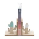 Ver imagem 3 de APARADOR LIVRO MADEIRA CACTUS BRANCO/VERDE 26X9X15CM