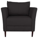 Ver imagem 5 de Conjunto Sofá 2 Lugares com 2 Poltronas Pés Palito Lubbock Couro Marrom - Gran Belo