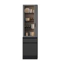 Ver imagem 4 de Cristaleira com LED 2 Portas 1 Gaveta 58cm Etna Poliman Móveis