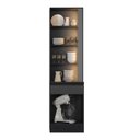 Ver imagem 5 de Cristaleira com LED 2 Portas 1 Gaveta 58cm Etna Poliman Móveis
