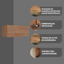 Ver imagem 5 de Armario Aereo Joia 70cm Geladeira Cozinha Moderna Madeirado Inteiro