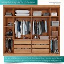 Ver imagem 6 de Guarda-roupa Casal 6 Portas 6 Gavetas Sparta - Mais Móveis Cor Cinamomo