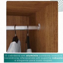 Guarda-roupa Casal 6 Portas 6 Gavetas Sparta - Mais Móveis Cor Cinamomo - 5