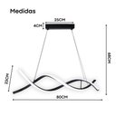 Ver imagem 5 de Lustre Pendente de Teto Led Moderno para Sala de Estar Dna Espiral 3 em 1 Bivolt