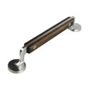 Ver imagem 1 de Puxador Manico Di Coltello Madeira 160mm Niquel Escovado com Verniz - Zen