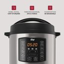 Ver imagem 2 de Panela de Pressão Elétrica de Pressão Wap WPPE1 6L 1000W Antiaderente Inox 110V