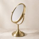 Ver imagem 3 de Espelho de Mesa Metal Aumento Dourado Escovado Goldenx