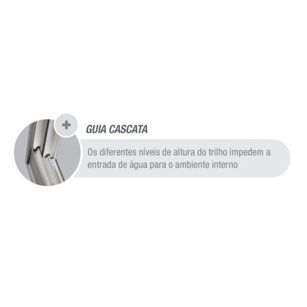 Porta Integrada Veneziana com Vidro Temperado Alumifort Sasazaki 237,5 x 150,5cm - 3
