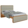 Cama Casal 1,40 Easy Like Tecido Boucle Sálvia Amendoa Clean - 2