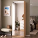 Ver imagem 1 de Sapateira Sublime em Mdf 66x187cm 2 Portas com Espelho Olmo 1223