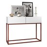 Buffet para Escritorio Pequeno com 2 Gavetas Eros 90cm Cantinho do Café Moderno com Pé Cobre - 2