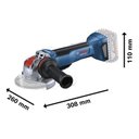 Ver imagem 5 de Esmerilhadeira Angular 5" A Bateria 18V 9000RPM Bosch GWX 18V-10 P SB 06019J42E0-000