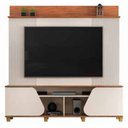 Ver imagem 1 de Estante Home Theaters para Salas Henry C/pés - Élpis Móveis - Freijó/off White