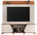 Ver imagem 1 de Estante Home Theaters para Salas Henry C/pés - Élpis Móveis - Freijó/off White