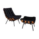 Ver imagem 1 de Poltrona Costela Luxo com Puff Dora Bela - 0131