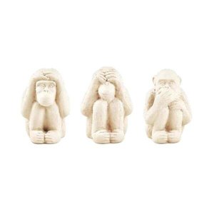 Kit Macaco em Cimento 3 Peças - Mart