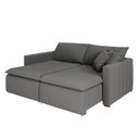 Ver imagem 2 de Sofá Cama Retrátil em Madeira Eucalipto e Bouclê 210cm Uruguai