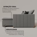 Ver imagem 6 de Sofá Cama Retrátil em Madeira Eucalipto e Bouclê 210cm Uruguai