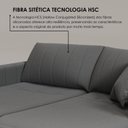 Ver mais imagens de Sofá Cama Retrátil em Madeira Eucalipto e Bouclê 210cm Uruguai