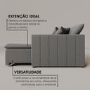 Ver imagem 6 de Sofá Cama Retrátil em Madeira Eucalipto e Bouclê 210cm Uruguai