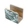 PORTA GUARDANAPO DE MADEIRA LEAF 12,5x7,5x10cm - 3
