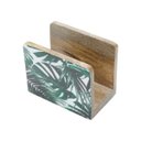 Ver imagem 3 de PORTA GUARDANAPO DE MADEIRA LEAF 12,5x7,5x10cm
