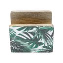 Ver imagem 1 de PORTA GUARDANAPO DE MADEIRA LEAF 12,5x7,5x10cm