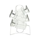 Ver imagem 2 de Porta Condimentos Com 4 Potes De Vidro E Suporte De Metal Tinno