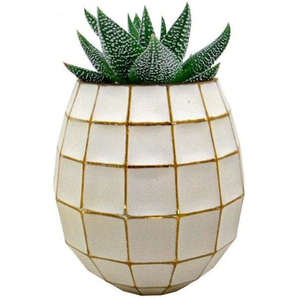 Vaso Vidro Little Squares 14cm x 15cm Urban - 1