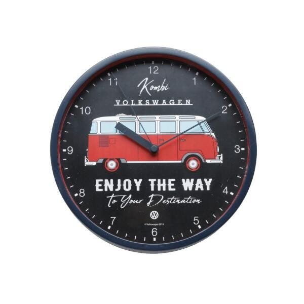 Relógio Parede Plastico Kombi Enjoy The Way 22.5x4.1x22.5 - 1