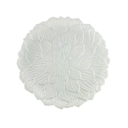 SOUSPLAT PORCELANA DAISY BRANCO 33cm - 1