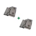 Ver imagem 1 de Kit com 2 un 1118 - Dobradiça maxim-ar para vidro alvenaria