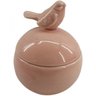 Potiche de Cerâmica Round Top Bird 10cm x 12,8cm Urban - 1