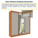 Ver mais imagens de Guarda-Roupa Casal com Espelho 3 Portas de Correr e 4 Gavetas 240cm Multimóveis CR35486 Cinamomo/