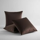 Ver imagem 4 de Kit 02 Capas Almofada Suede Sortido Veludo Sala: Marrom