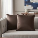 Ver imagem 7 de Kit 02 Capas Almofada Suede Sortido Veludo Sala: Marrom