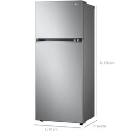 Geladeira Refrigerador Lg 395l Frost Free Inox - 127v - 3