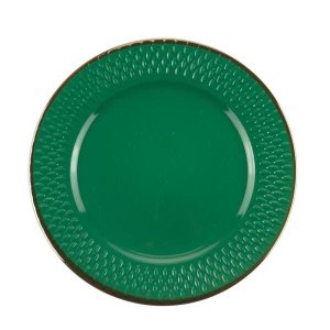 PRATO WOLFF SOBREMESA PORCELANA DROPS VERDE 20cm