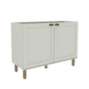 Ver imagem 7 de Cozinha Completa Modulada 5 Módulos Iluminata Verde/Mint/Ébano