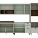 Ver imagem 5 de Cozinha Completa Modulada 5 Módulos Iluminata Verde/Mint/Ébano