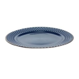 PRATO SOBREMESA PORCELANA DROPS AZUL 20cm - 4