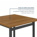 Ver imagem 5 de Conjunto Sala de Jantar 4 Cadeiras Madeira Maciça Ripada Mariana Prata/Freijó