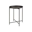 Ver imagem 1 de Mesa Lateral Preta em Metal 50x40cm - Mart
