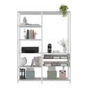 Ver imagem 3 de Estante Livreiro Modular 135cm 2 Peças com 2 Gavetas Multimóveis Mp6029
