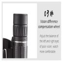 Ver imagem 6 de Binóculo Profissional Longo Alcance 40x22 com Estojo 2000m Diurno Noturno 2km Zoom Ajustável Bolso P