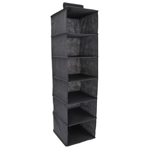 Organizador 6 Prateleiras 120cm Guarda Roupa Divisorias Grande Sapateira Closet Armario Cabide