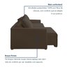 Sofá Cama Retrátil e Reclinável 180cm Júlia - 6